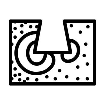 finite element analysis mechanical engineer line icon vector illustration