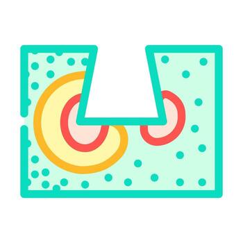 finite element analysis mechanical engineer color icon vector illustration