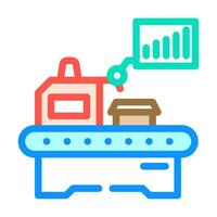 lean manufacturing mechanical engineer color icon vector illustration