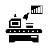 lean manufacturing mechanical engineer glyph icon vector illustration