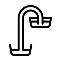 fluid mechanics mechanical engineer line icon vector illustration