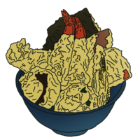 crujiente frito tempura png