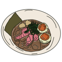 Japanese style ramen png