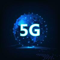 5g red inalámbrico sistemas concepto. vector