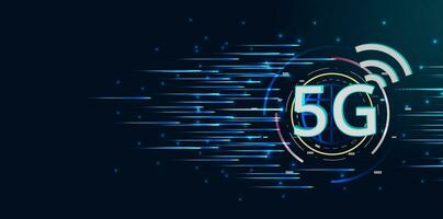 5g inalámbrico alto velocidad Internet. vector