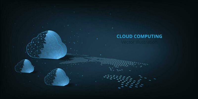 Cloud computing concept.