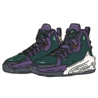 pair of basketball shoes png