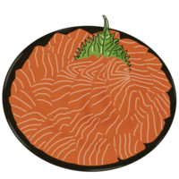 Raw fresh salmon png