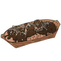 Japanese dessert takoyaki png