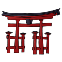 Japão torii têmpora png