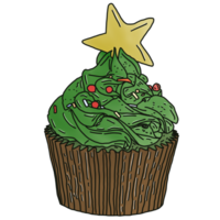 Noël étoile petit gâteau png