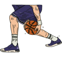 baloncesto jugador silueta vector png