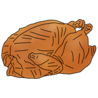 Full chicken roasted png