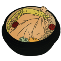 ginseng poulet soupe png