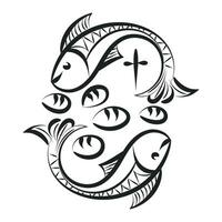 Christian Symbol design for print vector