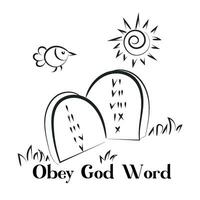 Christian Symbol design for print or use as poster, card, flyer, sticker, tattoo or T Shirt vector