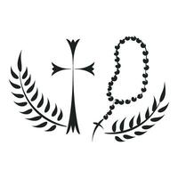 Christian Symbol design for print or use as poster, card, flyer, sticker, tattoo or T Shirt vector