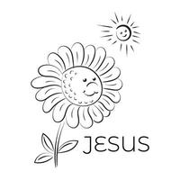 Christian Symbol design for print vector