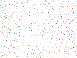 Rain of Rainbow Triangular Confetti png