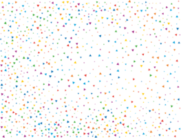 Rain of Rainbow Triangular Confetti png