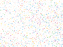 Rain of Rainbow Triangular Confetti png