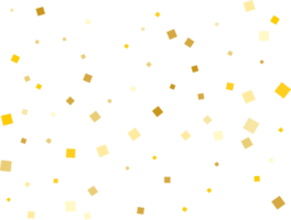 Golden Squares Confetti png