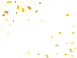 Bright Modern Pattern with Golden Rectangle Confetti. png