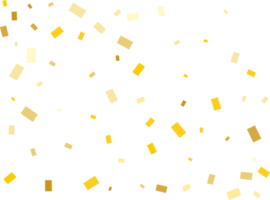 helder modern patroon met gouden rechthoek confetti. png