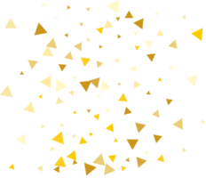 gouden driehoekig confetti png