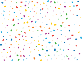 Luxury Rainbow Rectangular Confetti png