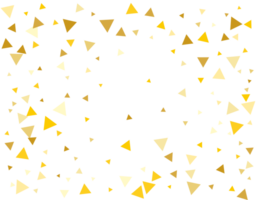 Golden Triangular Confetti png