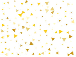 golden dreieckig Konfetti png