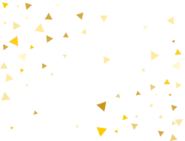 golden dreieckig Konfetti png