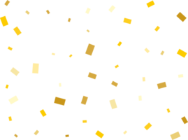 Bright Modern Pattern with Golden Rectangle Confetti. png