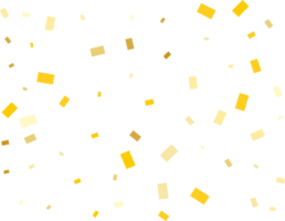 helder modern patroon met gouden rechthoek confetti. png