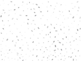 Holiday Rectangular Silver Confetti png