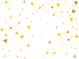 golden dreieckig Konfetti png