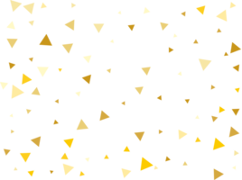 Golden Triangular Confetti png