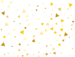 Golden Triangular Confetti png