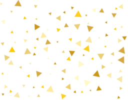 golden dreieckig Konfetti png