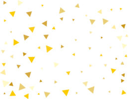 Golden Triangular Confetti png