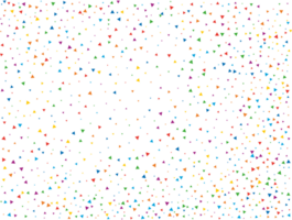 Rain of Rainbow Triangular Confetti png
