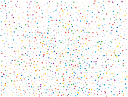 Rain of Rainbow Triangular Confetti png