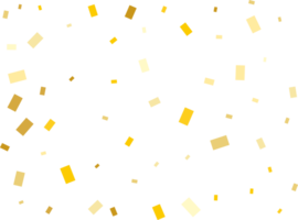 Bright Modern Pattern with Golden Rectangle Confetti. png