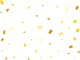 helder modern patroon met gouden rechthoek confetti. png