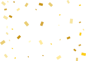 helder modern patroon met gouden rechthoek confetti. png