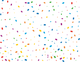 Luxury Rainbow Rectangular Confetti png