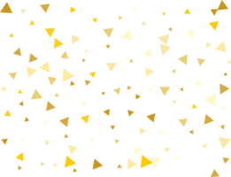 Golden Triangular Confetti png