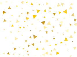 d'oro triangolare coriandoli png