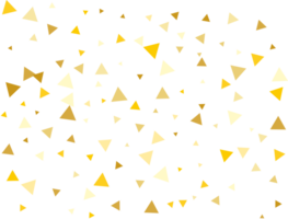 golden dreieckig Konfetti png